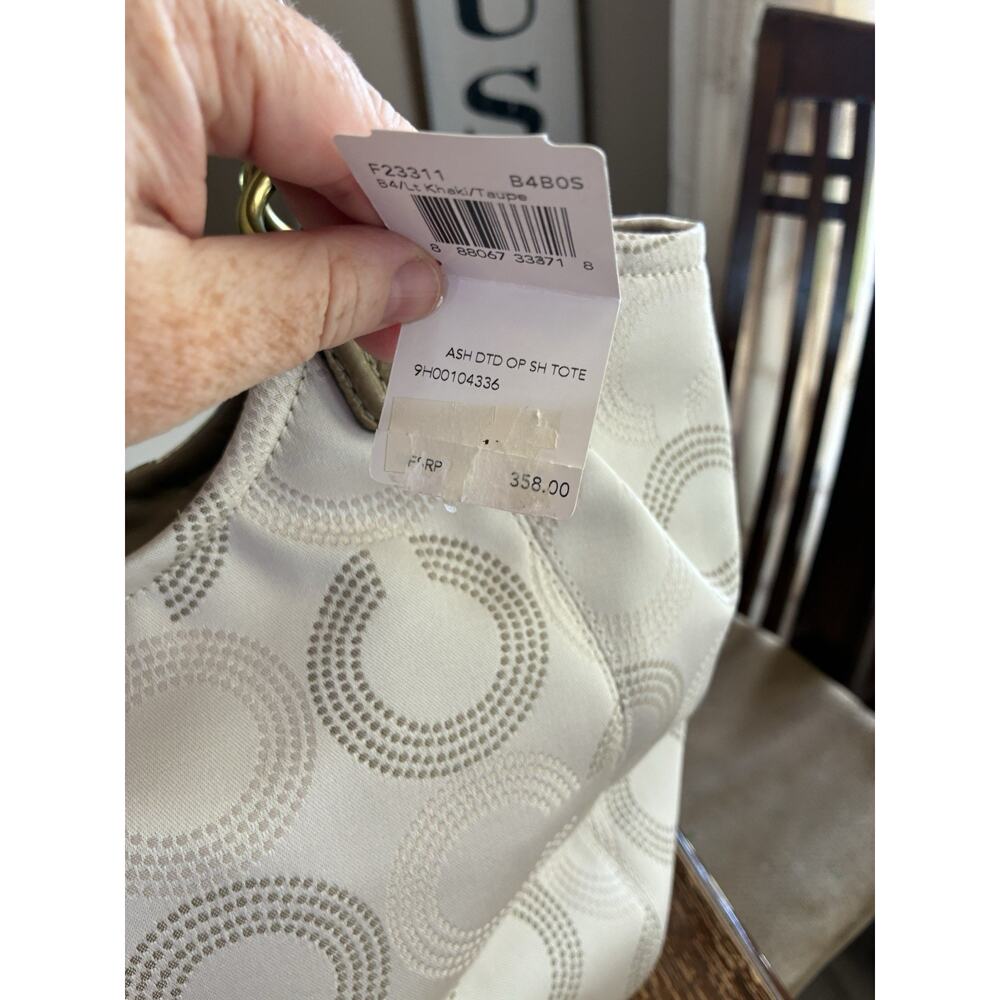 Coach ASHLEY Signature Jacquard Satchel Shoulder Purse F23311 MSRP $358 NEW - Picture 6 of 12